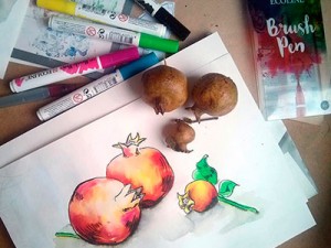 Огляд акварельних маркерів Ecoline Brush Pen, Royal Talens.
