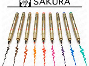 Лінери - пензлі PIGMA Brush від компанії Sakura.